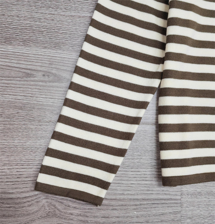 Stilla | Pull Colt Stribet i Neutral og Kaffe Farve