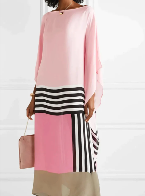 Stilla | Kaftan Med Pinkstribet