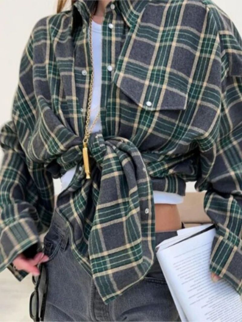 Stilla | Oversize Ternet Flannelskjorte