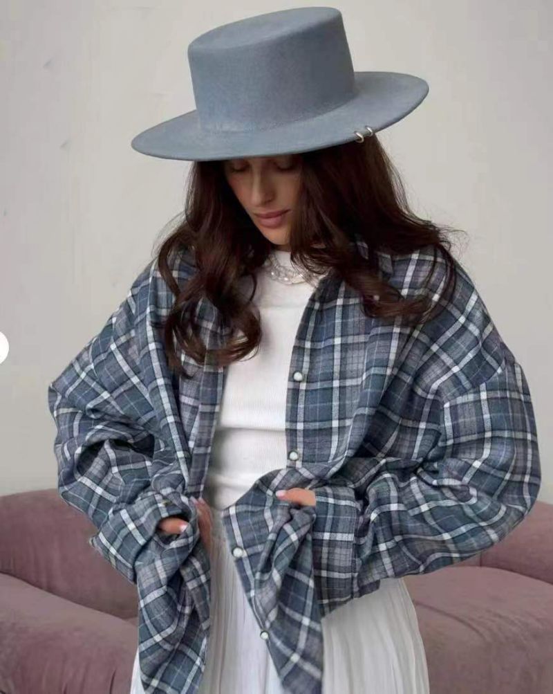 Stilla | Oversize Ternet Flannelskjorte