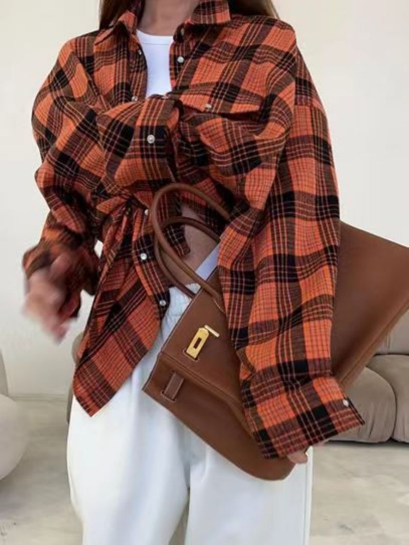 Stilla | Oversize Ternet Flannelskjorte