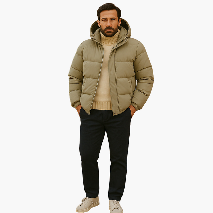 Stilla | Puffer Parka - Vinterjakke med Hætte, Dunfyld, Vandtæt, Urban Udendørs