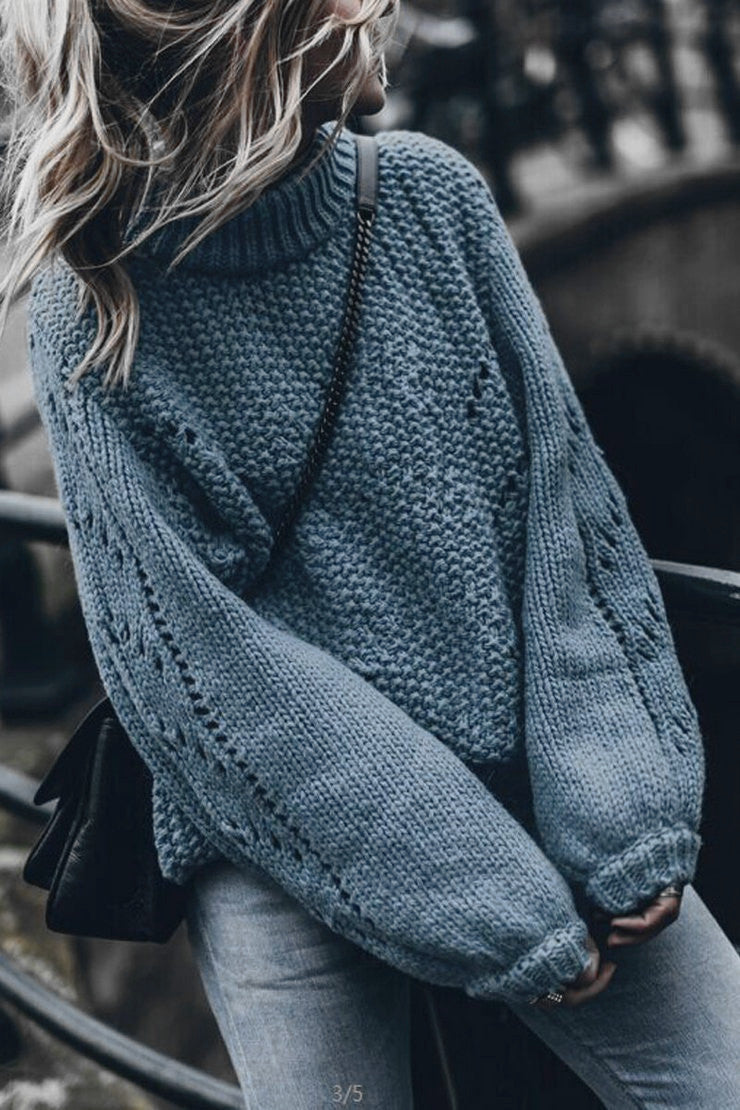 Femme Struktureret Oversized Striktrøje Stilla