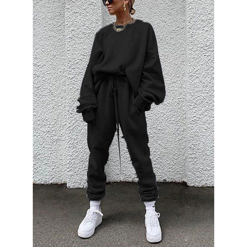 Dame Sporty Sweater- og Joggingbukser-Sæt Stilla