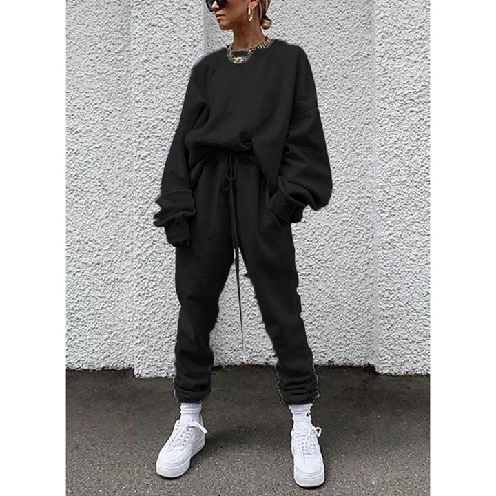 Dame Sporty Sweater- og Joggingbukser-Sæt Stilla