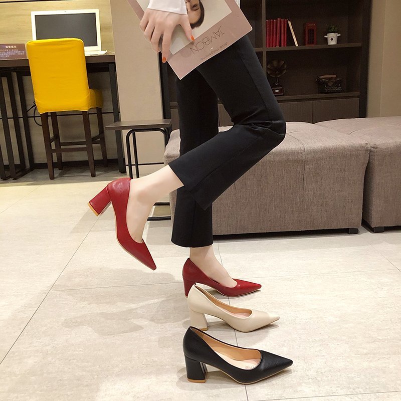 Dame elegante blokhæle pumps Stilla