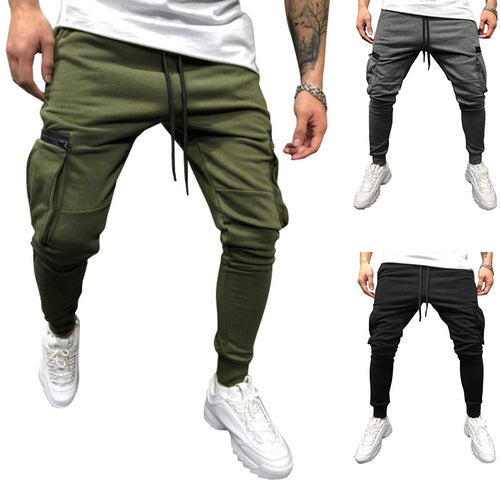 Herrer Cargo-Style Atletik Sweatpants Stilla