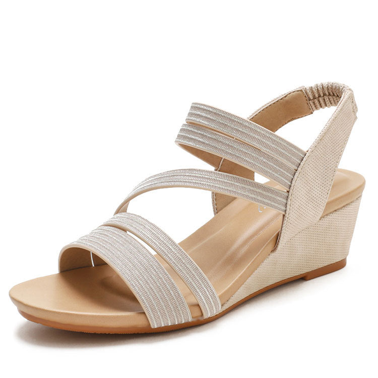 Dame kile sandals med elastiske stropper fra Stilla