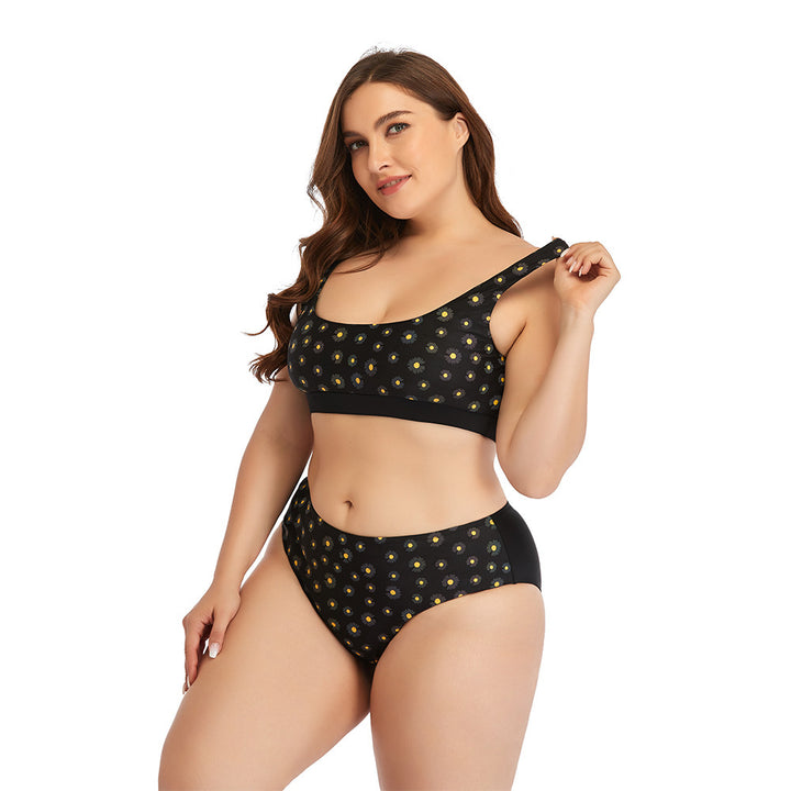 Dame bikini-sæt med reflekterende detaljer og høj talje Stilla