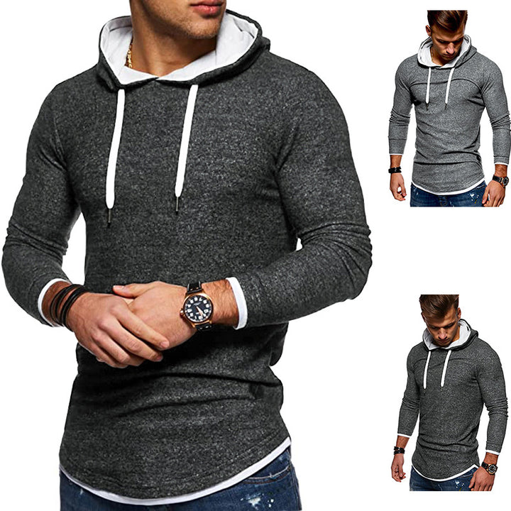 Herrer Casual Lagdelt Hoodie Sweatshirt Stilla
