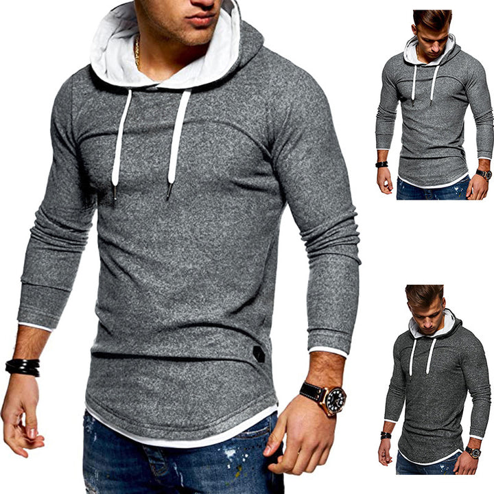 Herrer Casual Lagdelt Hoodie Sweatshirt Stilla
