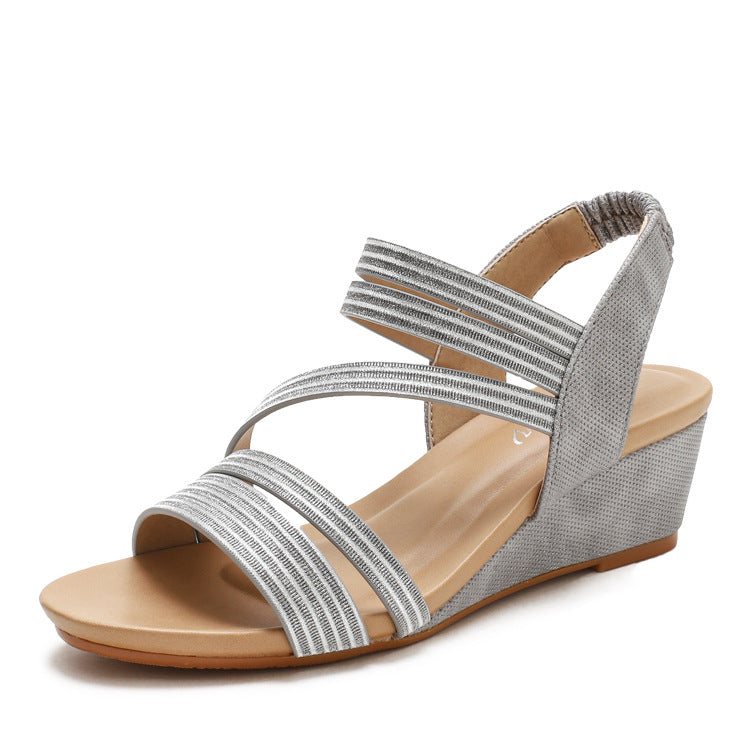 Dame kile sandals med elastiske stropper fra Stilla
