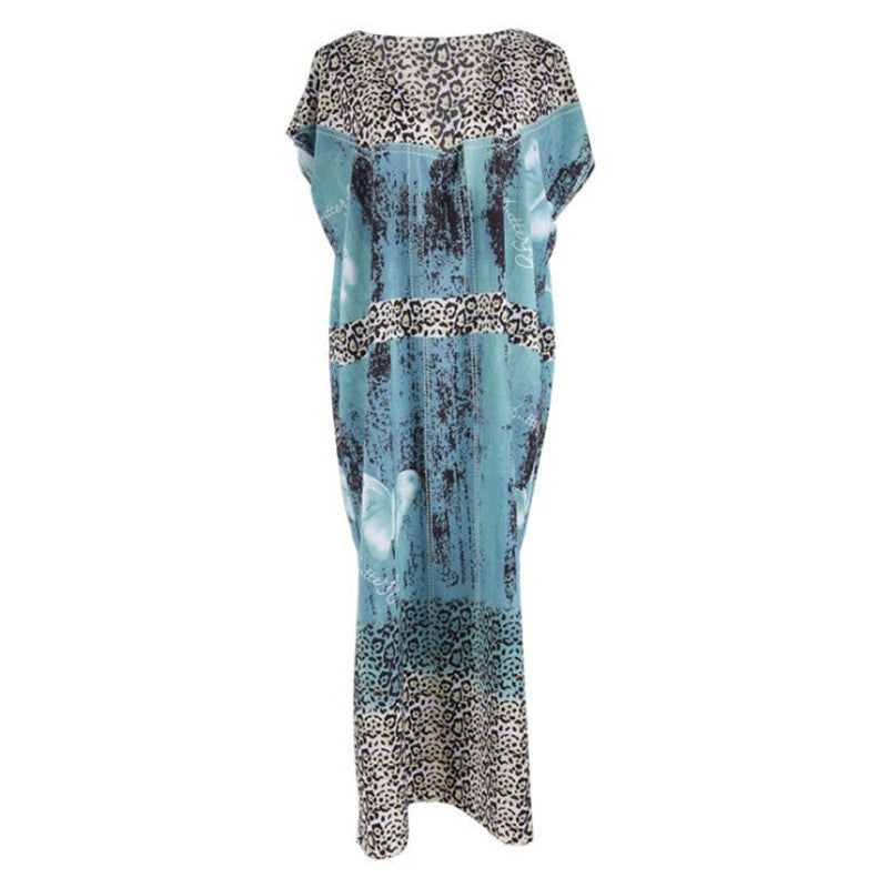 Dame Maxi-kjole med elegant dyreprint og afslappet snit Stilla