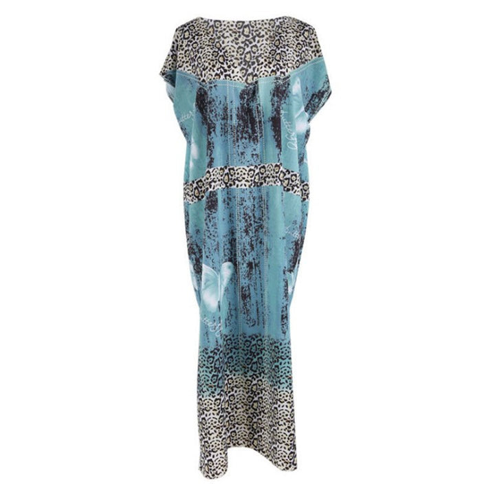 Dame Maxi-kjole med elegant dyreprint og afslappet snit Stilla