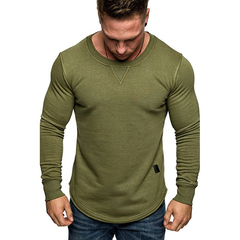 Herrenmode Langarm Crewneck Shirt Stilla