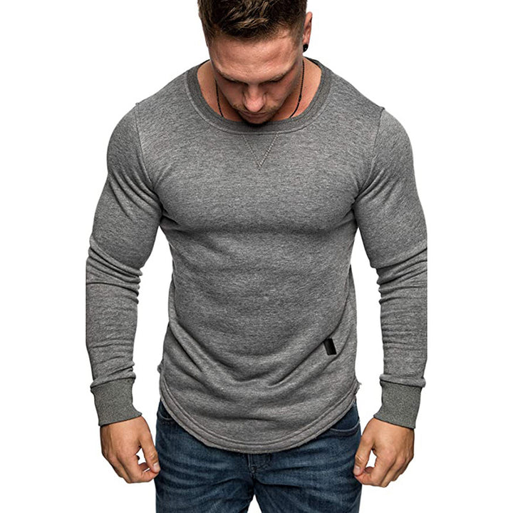 Herrenmode Langarm Crewneck Shirt Stilla