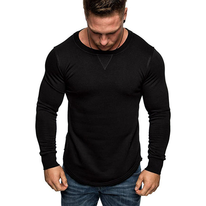 Herrenmode Langarm Crewneck Shirt Stilla
