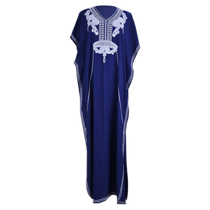 Dame Elegant Strandkaftan med eksklusive broderidetaljer Stilla