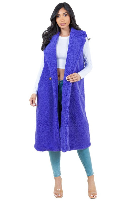 Stilla | Teddy Fleece Vest Jakke