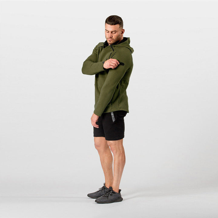 Herre præstationsorienteret langærmet hoodie top Stilla