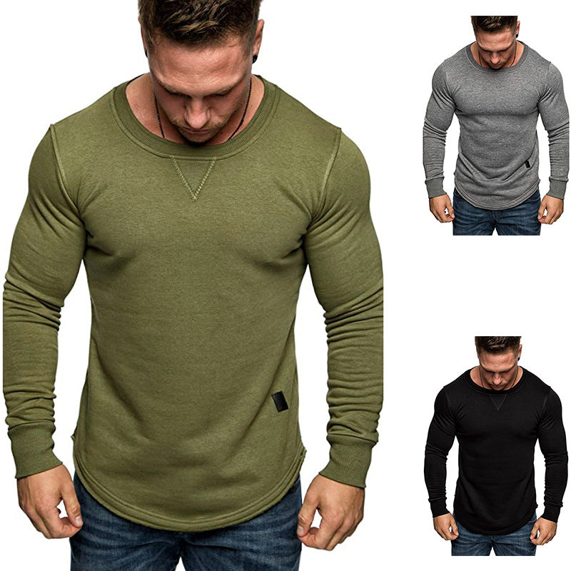 Herrenmode Langarm Crewneck Shirt Stilla