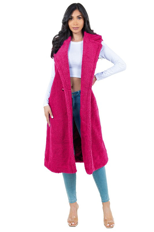 Stilla | Teddy Fleece Vest Jakke