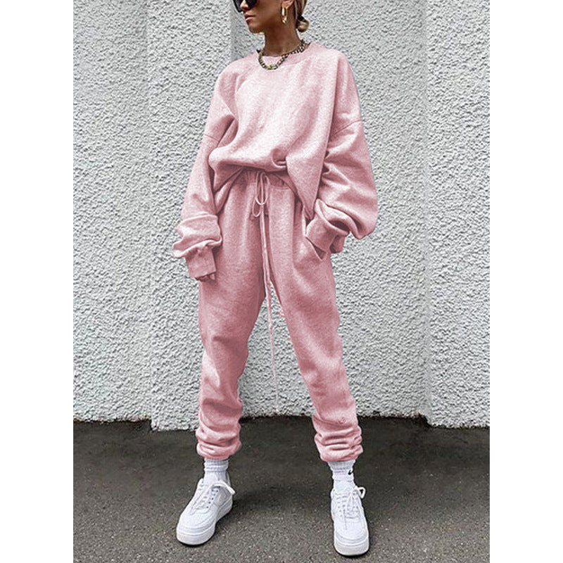 Dame Sporty Sweater- og Joggingbukser-Sæt Stilla