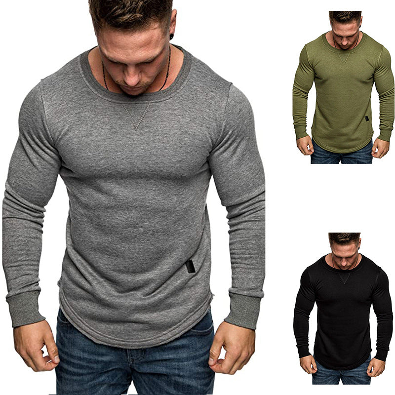 Herrenmode Langarm Crewneck Shirt Stilla