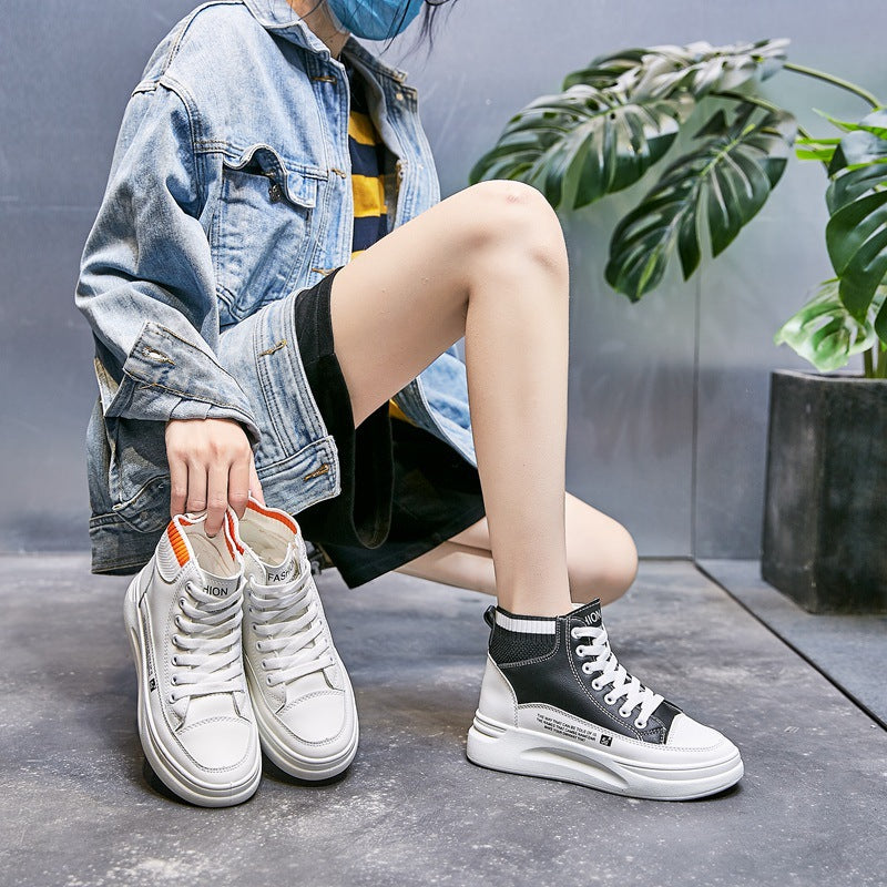 Dame Sneakers med støddæmpende sål og slidstærke overmaterialer Stilla