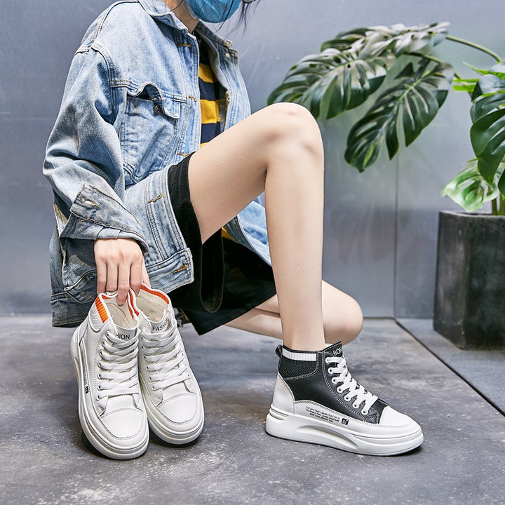 Dame Sneakers med støddæmpende sål og slidstærke overmaterialer Stilla
