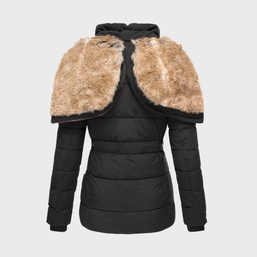 Stilla | Med fleece-fórret dun-pufferjakke