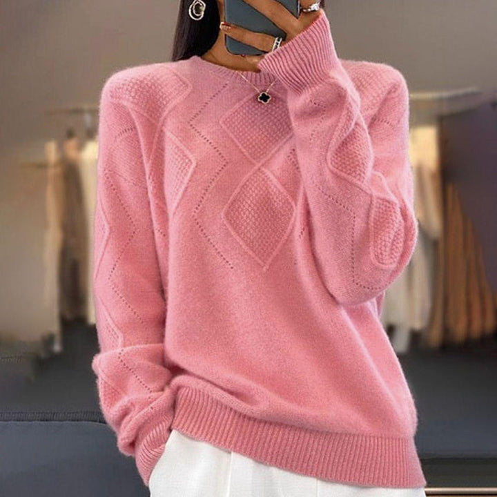 Stilla | Ensfarvet Lyserød Sweatshirt Med Lange Ærmer