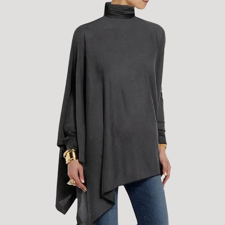 Stilla | Elegant Asymmetrisk Høj Hals Tunika