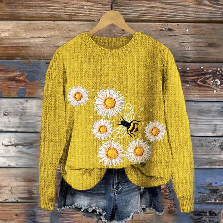 Stilla | Blomsterprint-hoodie med komfort