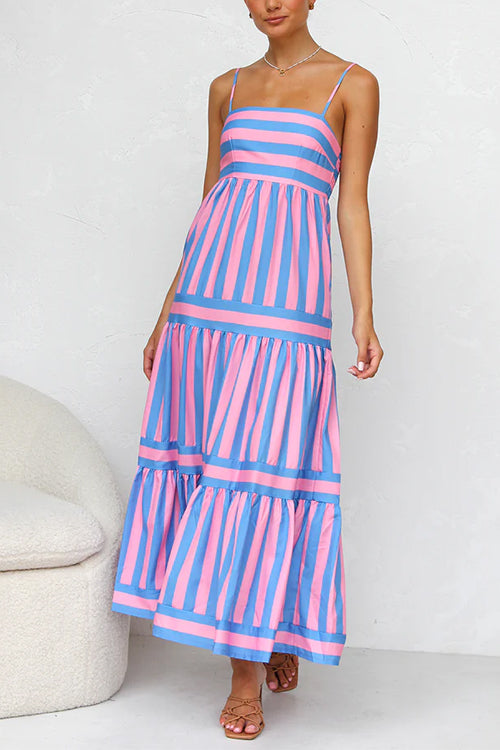 Stilla | Stripet Maxi Kjole