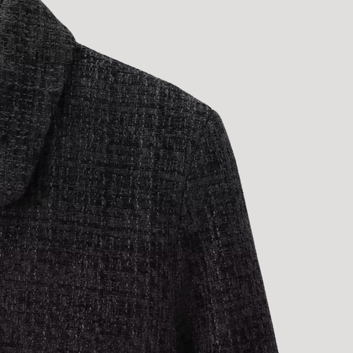 Stilla | Kvinder Tweed Bue Detalje Jakke