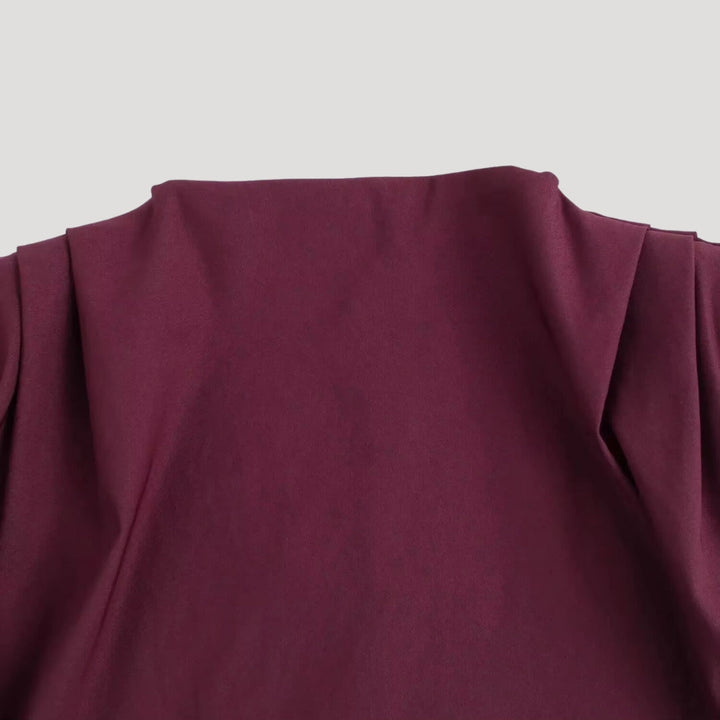 Stilla | Asymmetrisk Draperet Ærmeløs Bluse