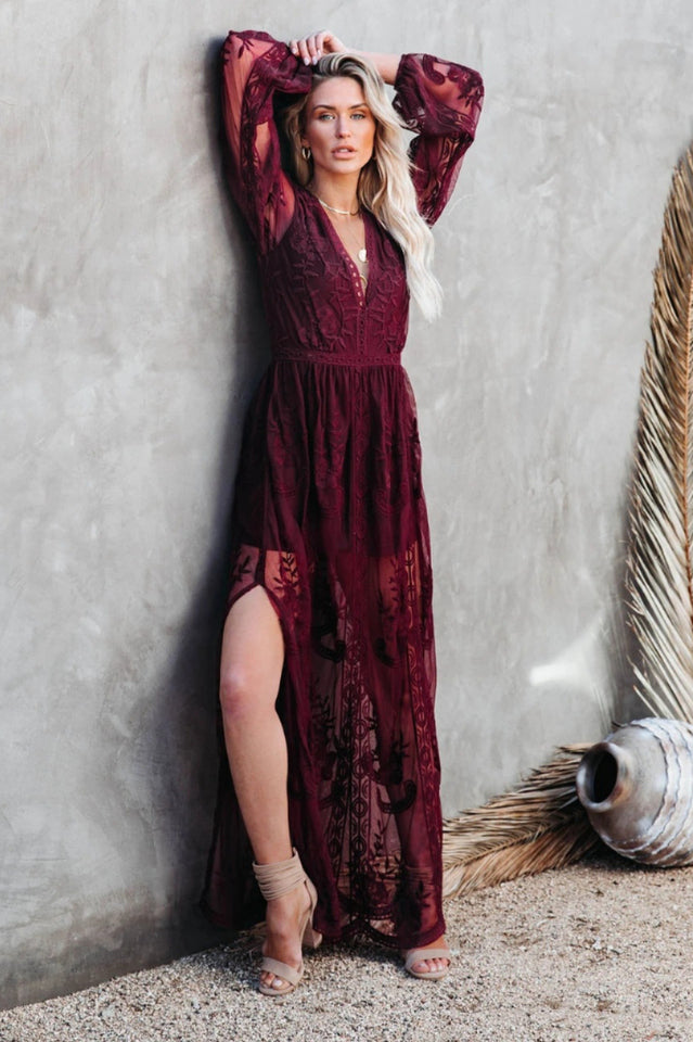 Stilla | Elegant Boho Spitzen Maksikjole