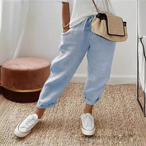 Stilla | Jeans Damer Med Lommer Og Elastisk Talje
