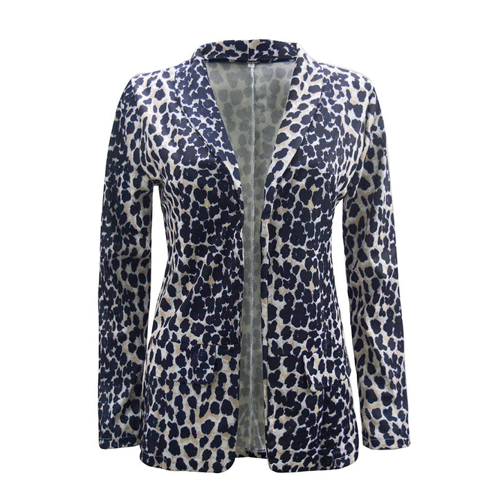 Kvindernes blazer med stilfuldt slange mønster og elegant snit