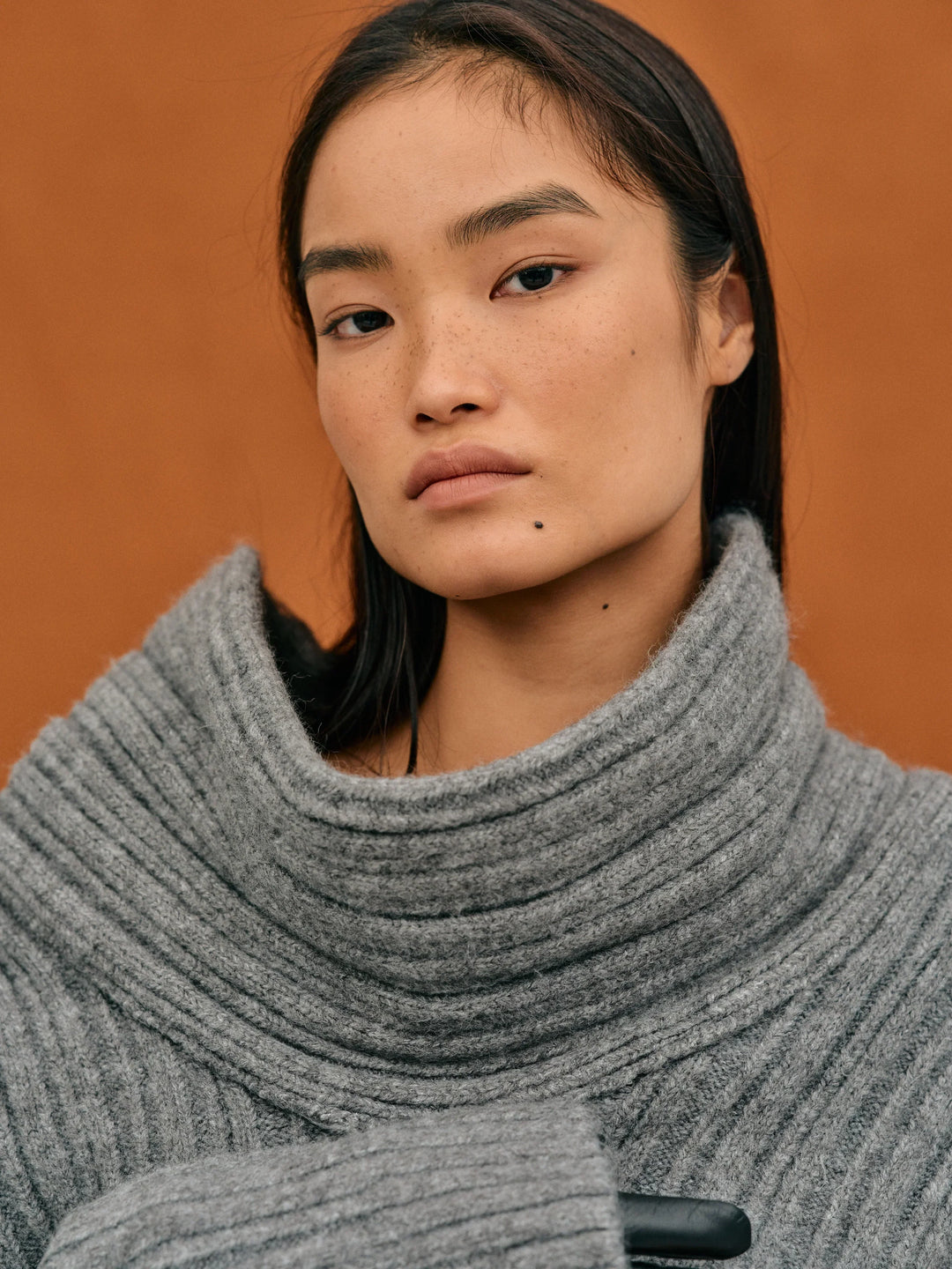 Stilla | Oversized Striktrøje Med High Roll