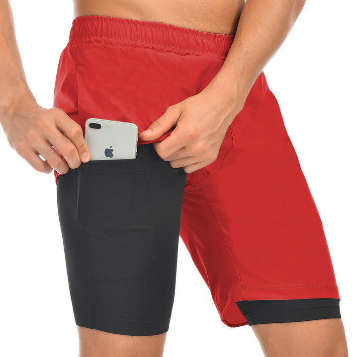 Herrer sporty shorts med integreret telefonlomme Stilla