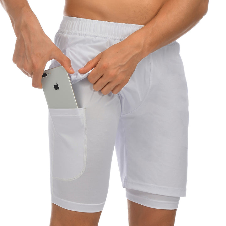Herrer sporty shorts med integreret telefonlomme Stilla