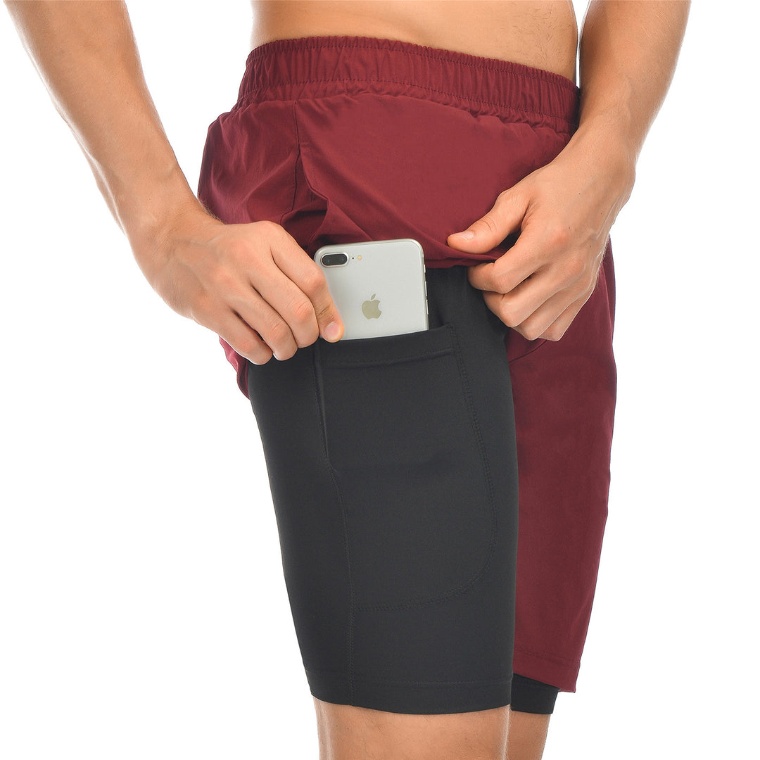 Herrer sporty shorts med integreret telefonlomme Stilla