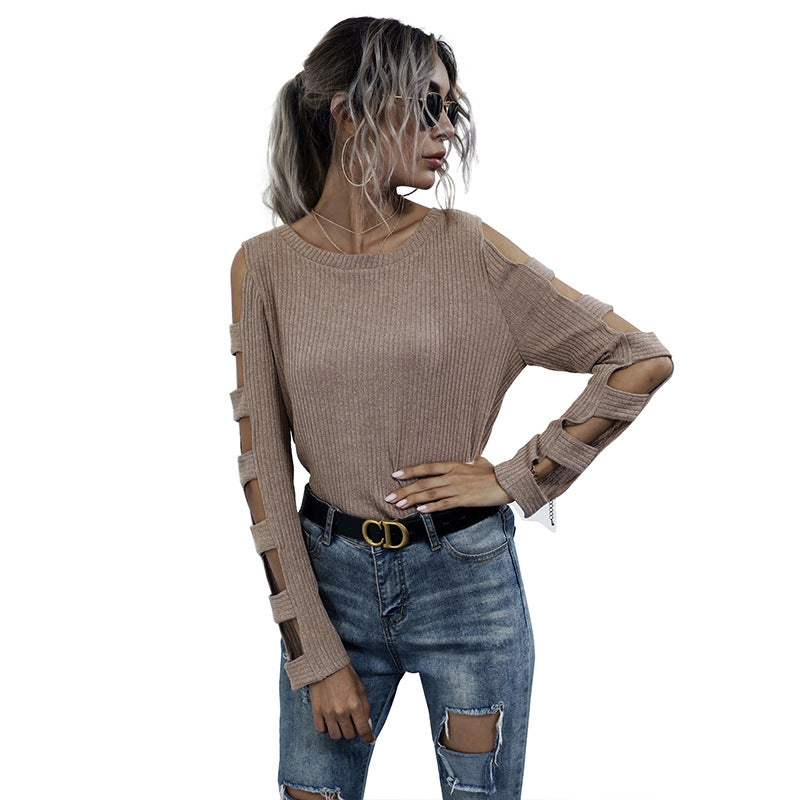 Femme Udsnit ærmeløs rib-top Stilla