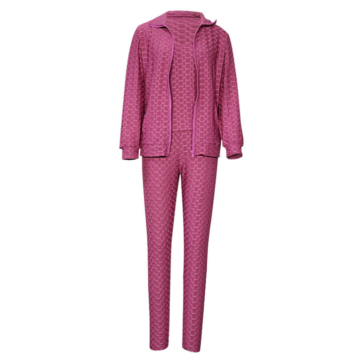 Dame figurtilpasset sport-jumpsuit med innovativ tekstur Stilla