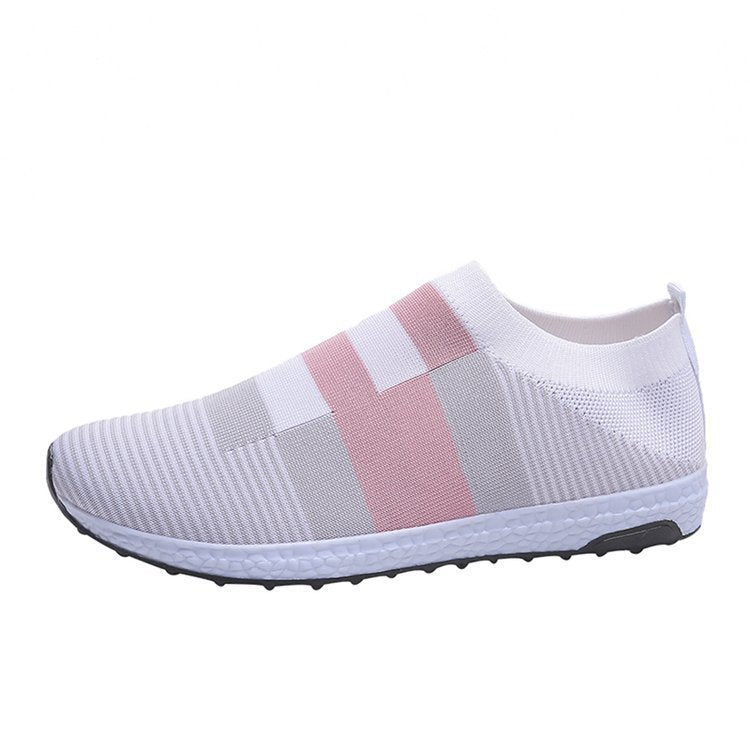 Dame Åndbare Slip-On Sneakers med Stretch-Overdel og skridsikker Såle Stilla