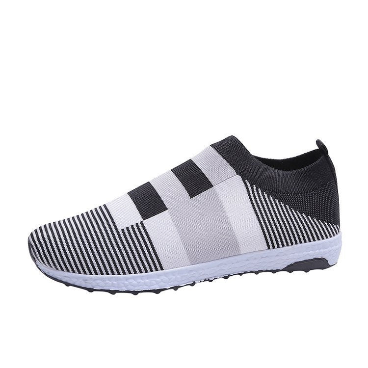 Dame Åndbare Slip-On Sneakers med Stretch-Overdel og skridsikker Såle Stilla