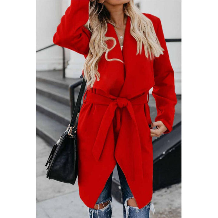 Dame elegant lang blazer med afslappet snit og specielle detaljer Stilla
