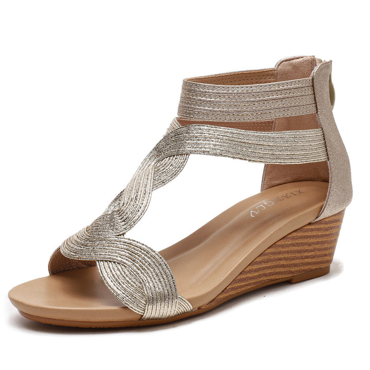 Dame elegante sandaler med kilehæle Stilla